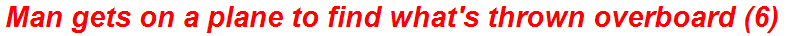 Man gets on a plane to find what's thrown overboard (6)