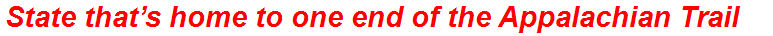 State that’s home to one end of the Appalachian Trail