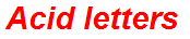 Acid letters
