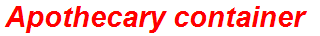 Apothecary container
