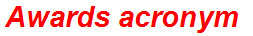 Awards acronym