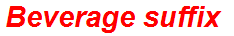 Beverage suffix