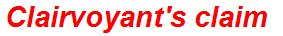 Clairvoyant's claim