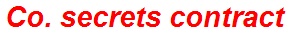 Co. secrets contract
