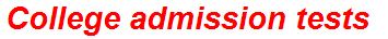 College admission tests