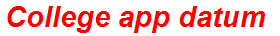 College app datum
