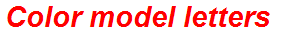 Color model letters