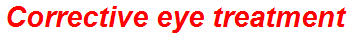 Corrective eye treatment