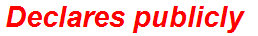 Declares publicly