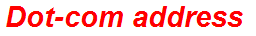 Dot-com address
