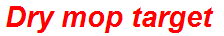 Dry mop target