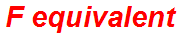 F equivalent