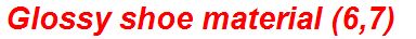 Glossy shoe material (6,7)