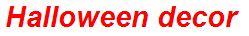 Halloween decor