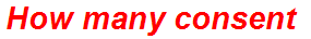 How many consent