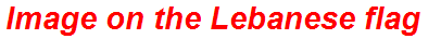 Image on the Lebanese flag