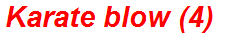 Karate blow (4)