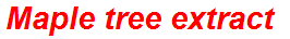 Maple tree extract