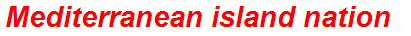 Mediterranean island nation