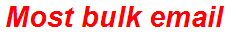 Most bulk email