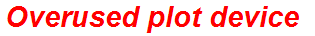 Overused plot device