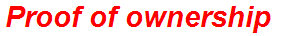 Proof of ownership