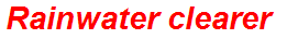 Rainwater clearer