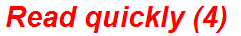 Read quickly (4)