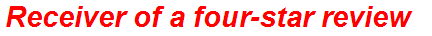 Receiver of a four-star review