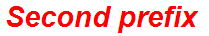 Second prefix