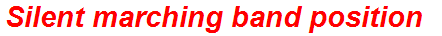 Silent marching band position