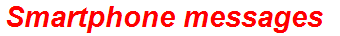 Smartphone messages