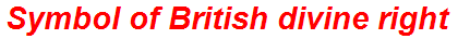 Symbol of British divine right