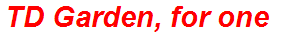 TD Garden, for one