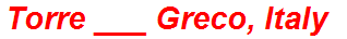 Torre ___ Greco, Italy