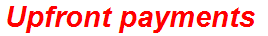 Upfront payments