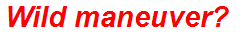 Wild maneuver?