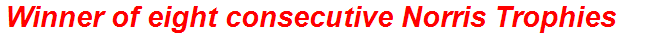 Winner of eight consecutive Norris Trophies