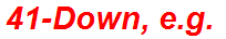 41-Down, e.g.
