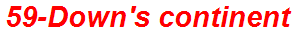 59-Down's continent