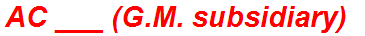 AC ___ (G.M. subsidiary)
