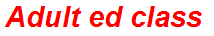 Adult ed class