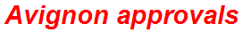 Avignon approvals