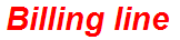 Billing line