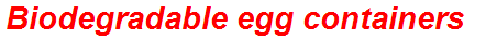 Biodegradable egg containers