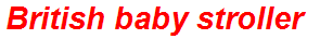 British baby stroller