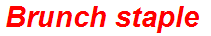 Brunch staple