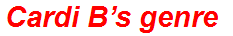 Cardi B’s genre