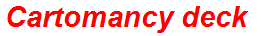 Cartomancy deck