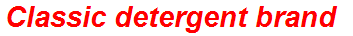 Classic detergent brand